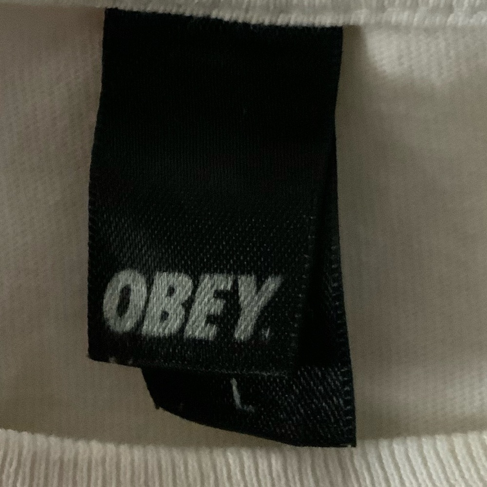 Graphic Vintage OBEY Shepard Fairey Rock The Casbah Short Sleeve Shirt Large - Picture 6 of 7